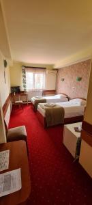 Voodi või voodid majutusasutuse Hotel Olimp toas