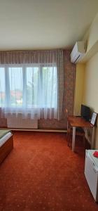 Televiisor ja/või meelelahutuskeskus majutusasutuses Hotel Olimp