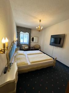 TV a/nebo společenská místnost v ubytování Alpenhof + 5 fotografií