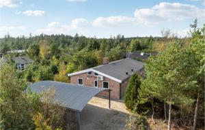 an overhead view of a house with a metal roof at Lovely Home In Fjerritslev With Wifi in Fjerritslev