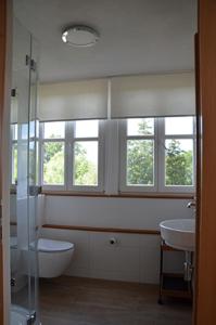 Phòng tắm tại Ferienwohnung am Weidachbach