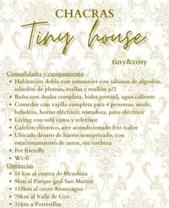 a invitation to a fancy event with a fancy pattern at Tiny House - Chacras de Coria by Inside in Ciudad Lujan de Cuyo