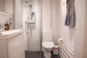 Koupelna v ubytování Urban Arctic Elegance: 2-Room Stylish Getaway