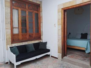 Posezení v ubytování Casita de Piedra