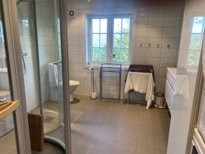 Bathroom sa Solrik og flott hytte i Havsdalen