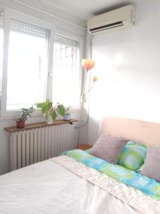 Postel nebo postele na pokoji v ubytování Ušće apartman + 5 fotografií