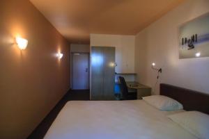 Voodi või voodid majutusasutuse St-Janshof Hotel toas