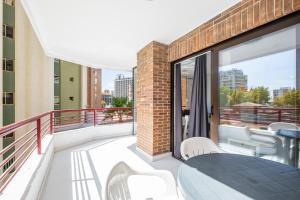 Balkón nebo terasa v ubytování Carlos V 3-A Apartment Levante Beach