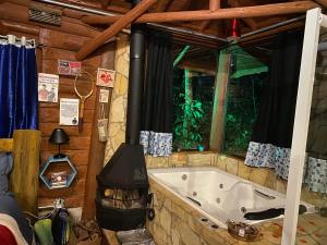 Ένα μπάνιο στο Cabana Dentro da Floresta- Chalés Perpétua Natureza +28 φωτογραφίες