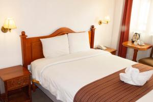 Letto o letti in una camera di Hotel Amerinka