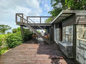 Balkón nebo terasa v ubytování 墾丁圓石灘 Kenting Pebble Beach