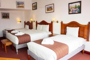 Letto o letti in una camera di Hotel Amerinka