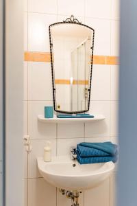 Koupelna v ubytování Tauglerei Doppelzimmer Bergamotte