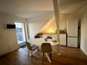 Kuchyň nebo kuchyňský kout v ubytování Ferienwohnung Pauline