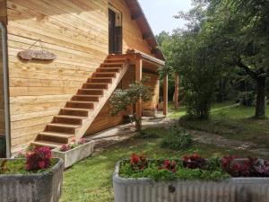 Κήπος έξω από το Gite Les Grillons