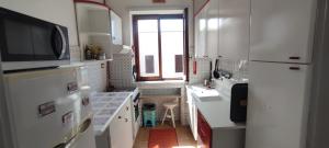 Kuchyň nebo kuchyňský kout v ubytování Ostia Loft fronte mare