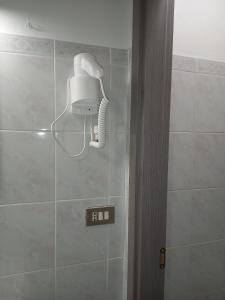 een douche met een föhn in de badkamer bij Residenze Amelia in Parma