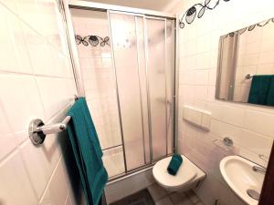 Koupelna v ubytování Appartements Moser