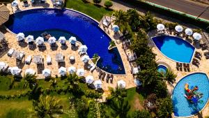 an overhead view of a pool at a resort at Pipa Lagoa Hotel in Pipa