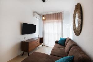 Zona d'estar a The 2nd corner: central apartment ideal for groups