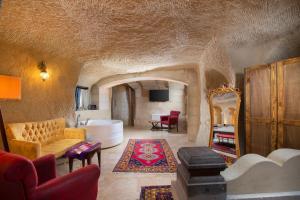 Posezení v ubytování Carna Cave Hotel Cappadocia
