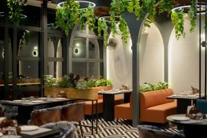 Veitingastaður eða matsölustaður á Hotel Yog Vashishth