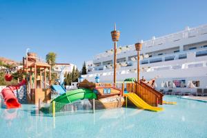 a pool with a water park on a cruise ship at Best Club Vacaciones Pueblo Indalo in Mojácar
