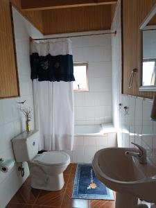 Koupelna v ubytování Petrohue hospedaje Dónde la Nena + 37 fotografií