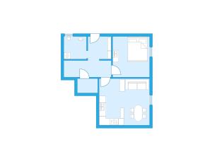 a plan of the floor of a house at Apartment Süta Ötztal by Interhome in Sautens