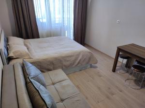 Katil atau katil-katil dalam bilik di Bakuriani resort