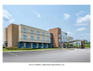 a rendering of a building with a parking lot at Fairfield Inn & Suites by Marriott Jeffersonville I-71 in Jeffersonville