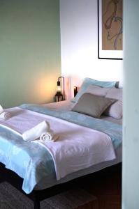 Posteľ alebo postele v izbe v ubytovaní Beach House Hvar