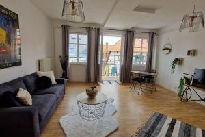 Χώρος καθιστικού στο Centre historique de Saverne, bel appartement de 65 m2, Hyper Centre zone piétonne, Parking gratuit à proximité