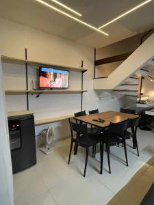 Kuchyň nebo kuchyňský kout v ubytování Flats do Lucca 01 Tamandaré