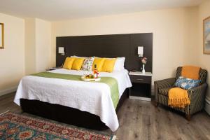 米德爾敦的住宿－米德爾敦羅德威旅館，酒店客房带一张大床和一把椅子