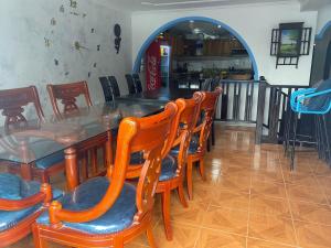 Posezení v ubytování Blue Diamond House