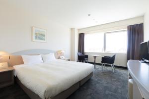 TV a/nebo společenská místnost v ubytování Kawagoe Prince Hotel