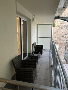 Balkón nebo terasa v ubytování Paky Appartements 00323