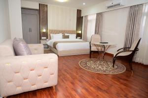 Cama o camas de una habitación en Hotel Amayra