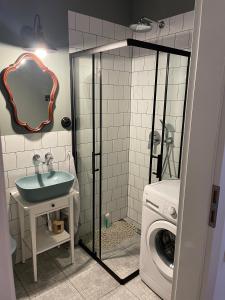 Koupelna v ubytování Blisko miło ładnie Apartament w centrum Zakopanego