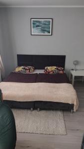 a large bed in a room with at Apartament w centrum in Koszalin