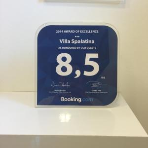 Certifikát, ocenenie alebo iný dokument vystavený v ubytovaní Villa Spalatina