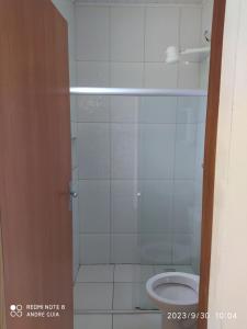 Koupelna v ubytování Chalé Canto do Sabiá