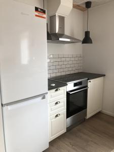 Kuchyň nebo kuchyňský kout v ubytování Nordgården - ferie på landet
