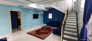 TV a/nebo společenská místnost v ubytování Blue House