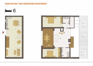 Plano de Downtown Suites Kodanska