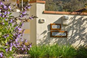 A garden outside Beach apartments Isola d'Elba