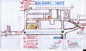 rysunek planu budynku w obiekcie Atypique-ancienne grange de 48 m² w mieście Lorgues
