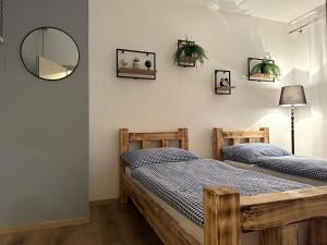 Postel nebo postele na pokoji v ubytování Apartmány Čerňák - Dolňák - 4-6 osob, terasa, grill, dvě parkovací místa