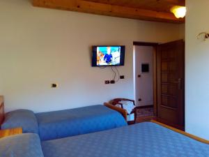 TV a/nebo společenská místnost v ubytování B&B Casa Bazzanella